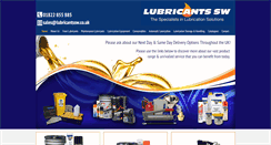 Desktop Screenshot of lubricantssw.co.uk